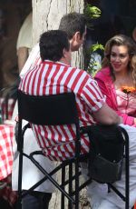 ALYSSA MILANO on the Set of Little Italy in Toronto 05/31/2017