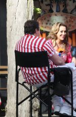 ALYSSA MILANO on the Set of Little Italy in Toronto 05/31/2017