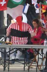 ALYSSA MILANO on the Set of Little Italy in Toronto 05/31/2017