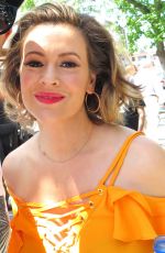 ALYSSA MILANO on the Set of Little Italy in Toronto 06/12/2017