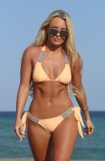 AMBER TURNER in Bikini on the Beach in Marbella 05/26/2017