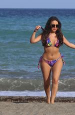 AMBER TURNER in Bikini on the Beach in Marbella 05/26/2017