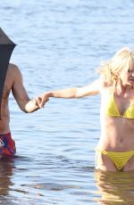 ANNA FARIS in Bikini on the Set of Overboard Remake in Vancouver 06/28/2017