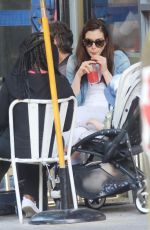 ANNE HATHAWAY and Adam Shulman Out for Lunch in New York 06/27/2017
