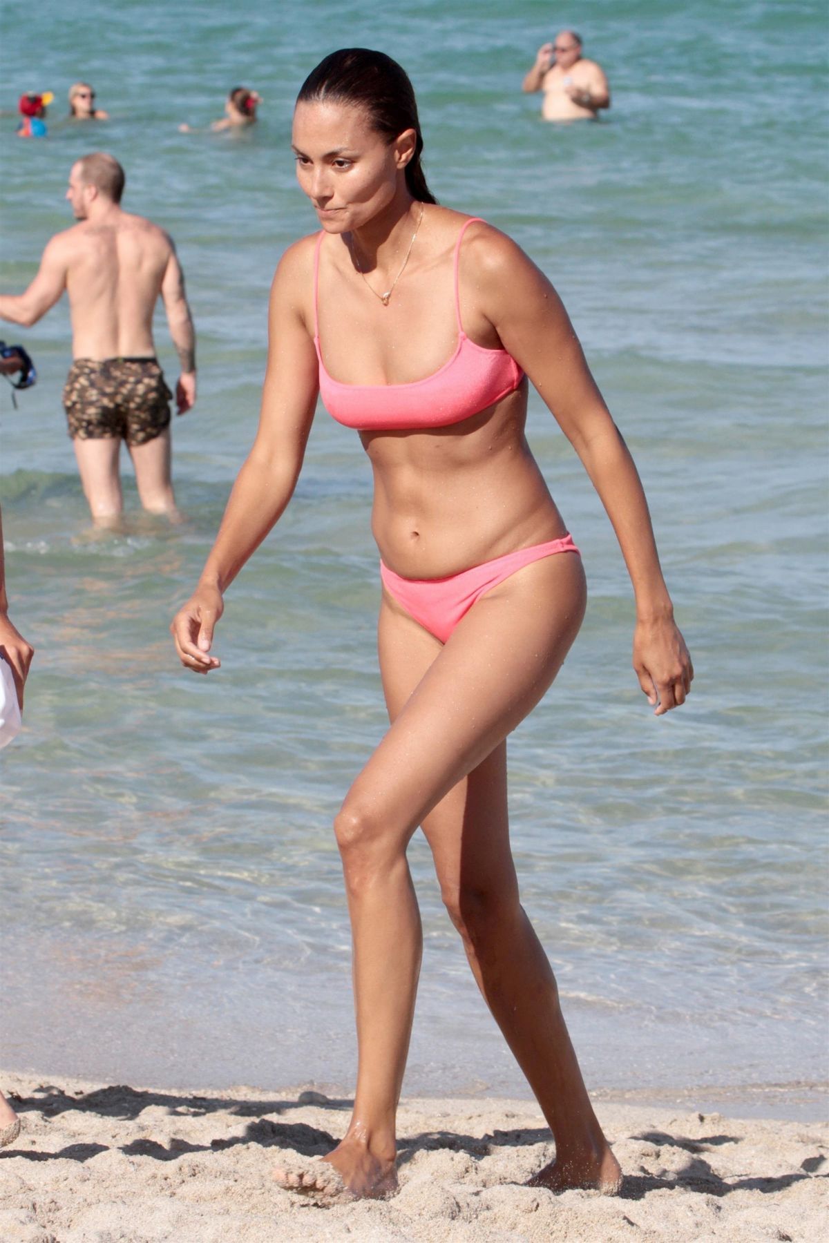 ANNE MARIE in Bikini on the Beach in Miami 06/25/2017 - HawtCelebs
