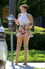 ARIEL WINTER in Short Skirt Out Shopping in West Hollywood 06/19/2017
