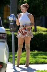 ARIEL WINTER in Short Skirt Out Shopping in West Hollywood 06/19/2017