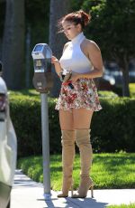 ARIEL WINTER in Short Skirt Out Shopping in West Hollywood 06/19/2017