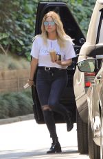 ASHLEE BENSON in Ripped Jeans Out in Los Angeles 06/02/2017