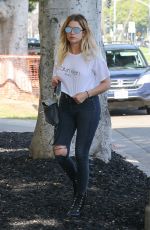 ASHLEE BENSON in Ripped Jeans Out in Los Angeles 06/02/2017