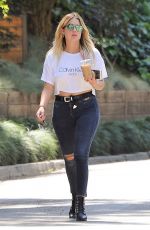 ASHLEE BENSON in Ripped Jeans Out in Los Angeles 06/02/2017