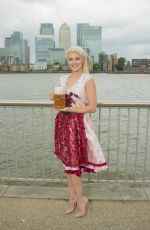 ASHLEY JAMES in Bavarian Costume for Oktoberfest London Launch 06/05/2017