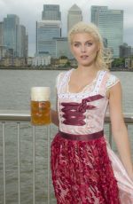 ASHLEY JAMES in Bavarian Costume for Oktoberfest London Launch 06/05/2017