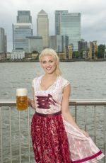 ASHLEY JAMES in Bavarian Costume for Oktoberfest London Launch 06/05/2017