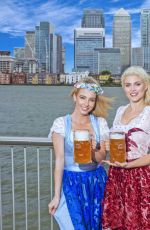 ASHLEY JAMES in Bavarian Costume for Oktoberfest London Launch 06/05/2017