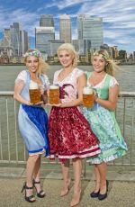 ASHLEY JAMES in Bavarian Costume for Oktoberfest London Launch 06/05/2017