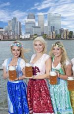 ASHLEY JAMES in Bavarian Costume for Oktoberfest London Launch 06/05/2017