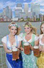 ASHLEY JAMES in Bavarian Costume for Oktoberfest London Launch 06/05/2017