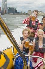 ASHLEY JAMES in Bavarian Costume for Oktoberfest London Launch 06/05/2017
