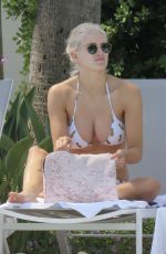 ASHLEY JAMES in Bikini at a Pool in Marbella 06/06/2017