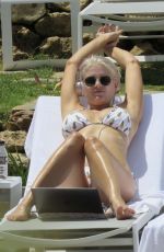 ASHLEY JAMES in Bikini at a Pool in Marbella 06/06/2017