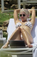 ASHLEY JAMES in Bikini at a Pool in Marbella 06/27/2017