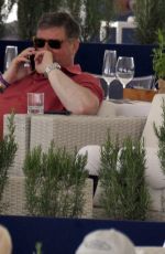 ATHINA ONASSIS at a Restaurant at Longines Horse Show in Cannes 06/02/2017