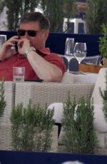 ATHINA ONASSIS at a Restaurant at Longines Horse Show in Cannes 06/02/2017