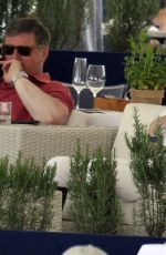 ATHINA ONASSIS at a Restaurant at Longines Horse Show in Cannes 06/02/2017