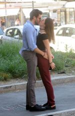 AURORA RAMAZZOTTI Out with Her Boyfriend in Milan 05/30/2017