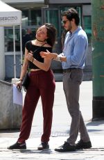 AURORA RAMAZZOTTI Out with Her Boyfriend in Milan 05/30/2017