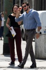AURORA RAMAZZOTTI Out with Her Boyfriend in Milan 05/30/2017