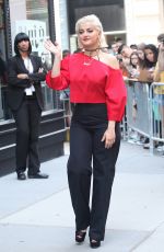 BEBE REXHA Arrives at AOL Build Speaker Series in New York 06/29/2017
