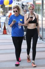 BELLA and DANI THORNE Leaves a Gym in Los Angeles 06/01/2017