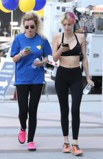 BELLA and DANI THORNE Leaves a Gym in Los Angeles 06/01/2017