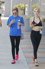 BELLA and DANI THORNE Leaves a Gym in Los Angeles 06/01/2017