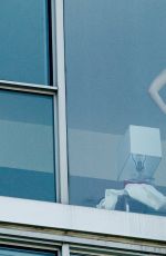 BELLA HADID and Jordan Barrett in the Hotel Room in New York 06/12/2017