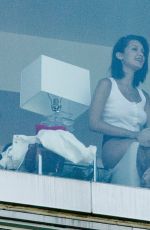 BELLA HADID and Jordan Barrett in the Hotel Room in New York 06/12/2017