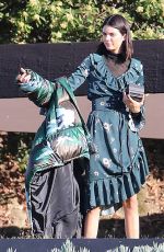 BELLA HADID and KENDALL JENNER on the Set of a Photoshoot in Los Angeles 06/19/2017