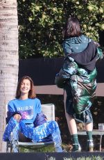 BELLA HADID and KENDALL JENNER on the Set of a Photoshoot in Los Angeles 06/19/2017