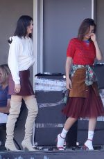 BELLA HADID and KENDALL JENNER on the Set of a Photoshoot in Los Angeles 06/19/2017