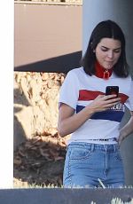 BELLA HADID and KENDALL JENNER on the Set of a Photoshoot in Los Angeles 06/19/2017