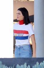 BELLA HADID and KENDALL JENNER on the Set of a Photoshoot in Los Angeles 06/19/2017