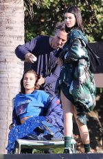 BELLA HADID and KENDALL JENNER on the Set of a Photoshoot in Los Angeles 06/19/2017