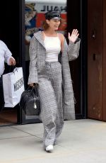 BELLA HADID Leaves Gigi
