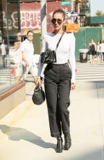 BELLA HADID Leaves Gigi