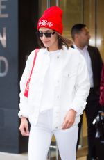 BELLA HADID Leaves Her Apartment in New York 06/08/2017