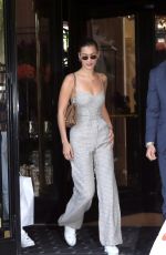BELLA HADID Leaves Her Hotel in Paris 06/11/2017
