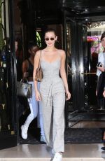BELLA HADID Leaves Her Hotel in Paris 06/11/2017
