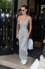 BELLA HADID Leaves Her Hotel in Paris 06/11/2017